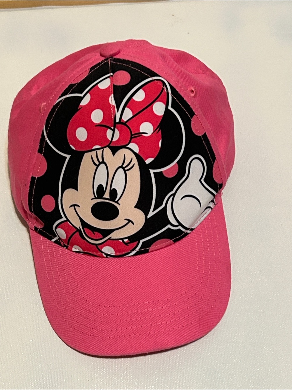 Disney Pink Minnie Mouse Polka Dot Kids Cap